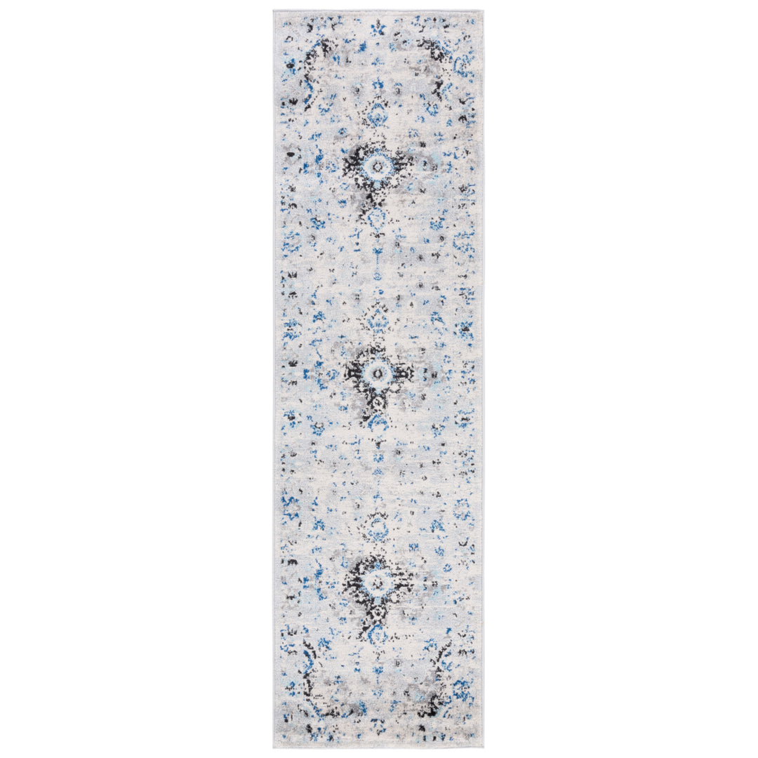 SAFAVIEH Madison Collection MAD154M Ivory / Blue Rug Image 4