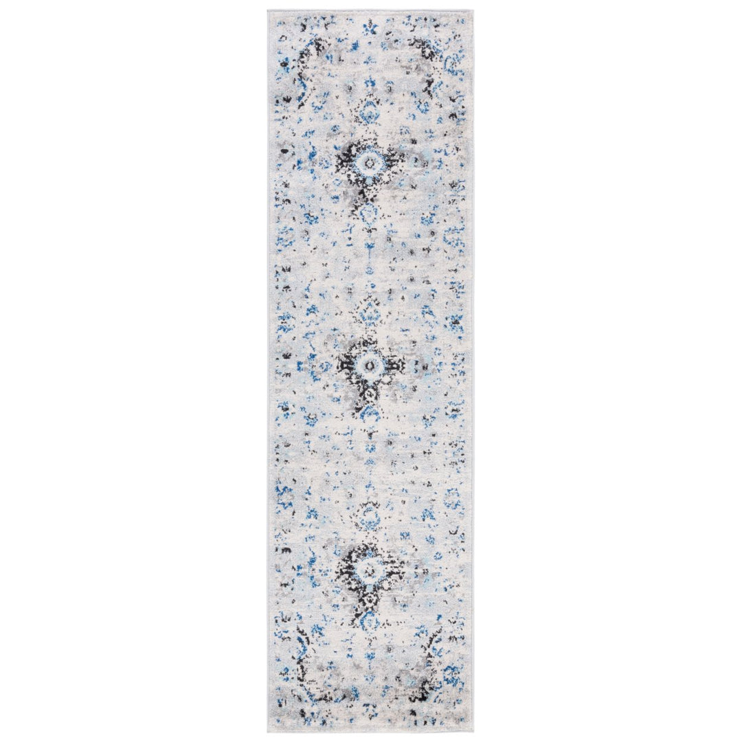 SAFAVIEH Madison Collection MAD154M Ivory / Blue Rug Image 1