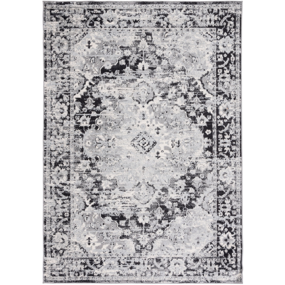 SAFAVIEH Madison Collection MAD154Z Black / Grey Rug Image 2