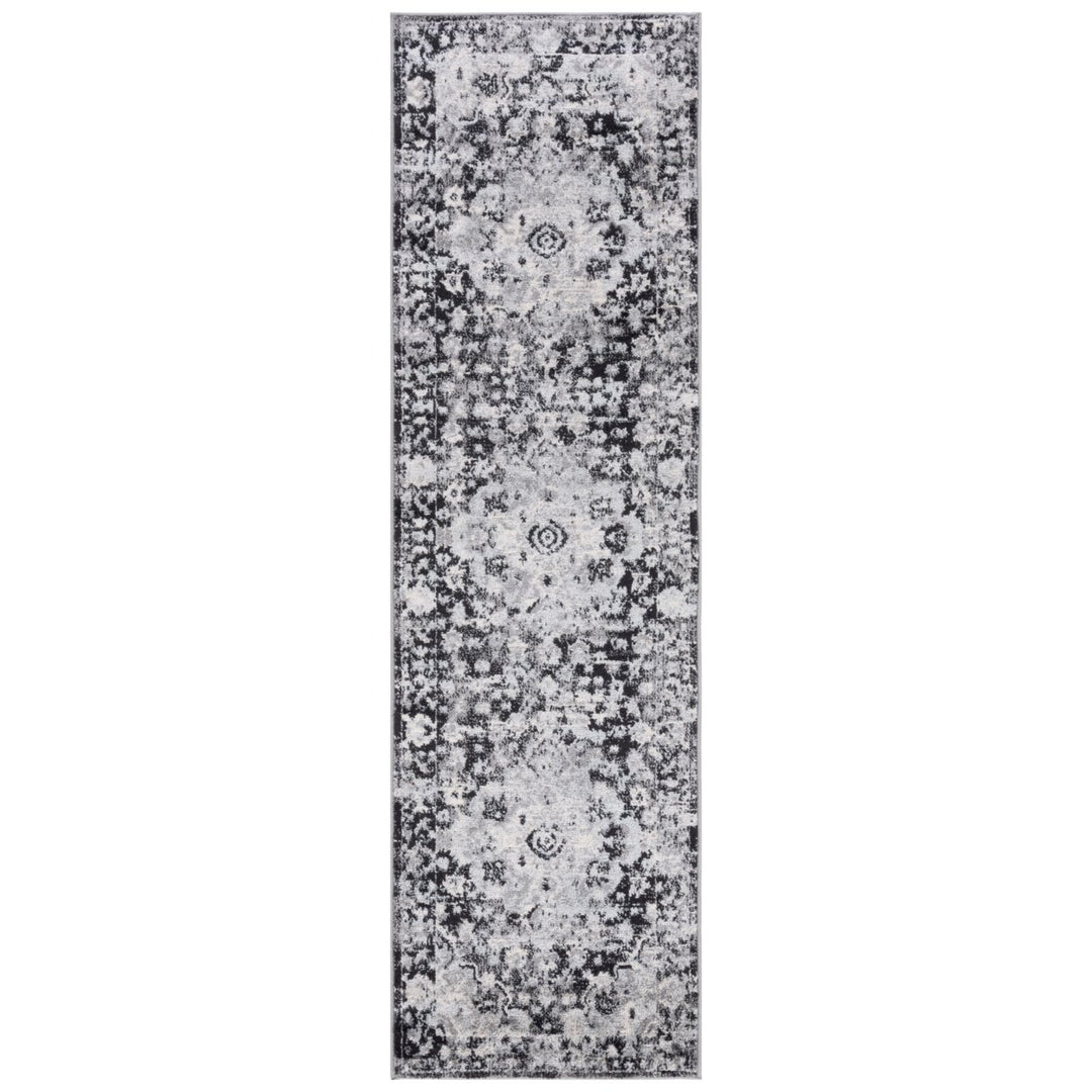 SAFAVIEH Madison Collection MAD154Z Black / Grey Rug Image 1