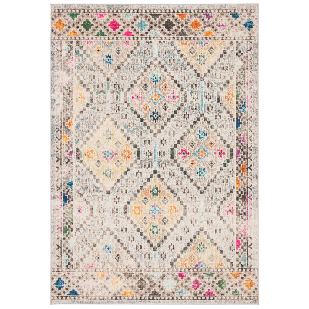 SAFAVIEH Madison Collection MAD418F Grey / Yellow Rug Image 10