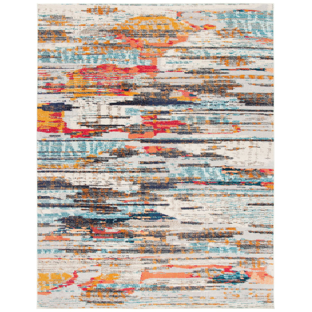 SAFAVIEH Madison Collection MAD419C Ivory / Multi Rug Image 1