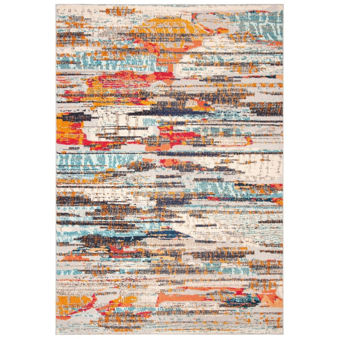 SAFAVIEH Madison Collection MAD419C Ivory / Multi Rug Image 1