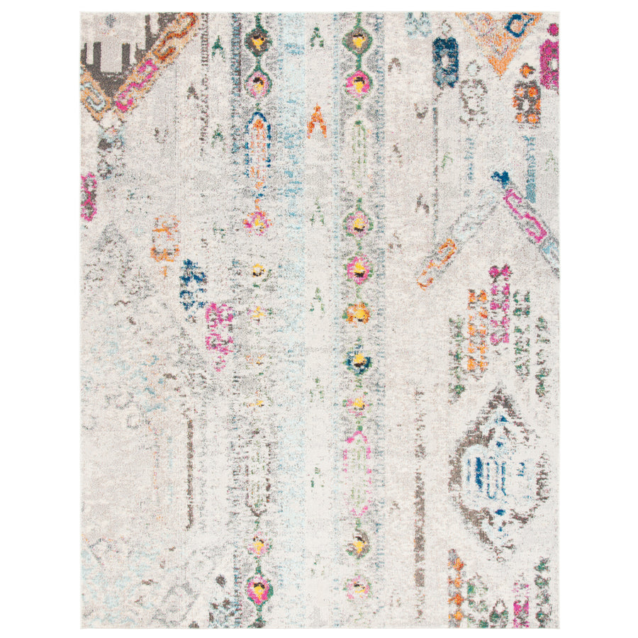 SAFAVIEH Madison Collection MAD422H Grey / Blue Rug Image 1