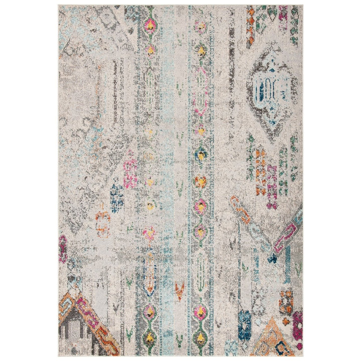 SAFAVIEH Madison Collection MAD422H Grey / Blue Rug Image 1