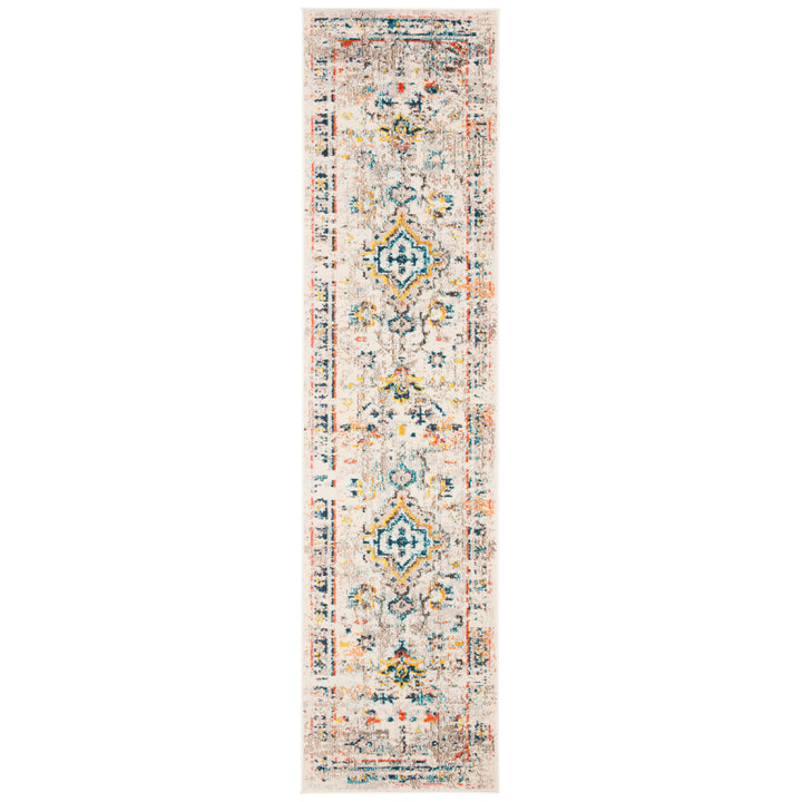 SAFAVIEH Madison Collection MAD474B Cream / Blue Rug Image 5