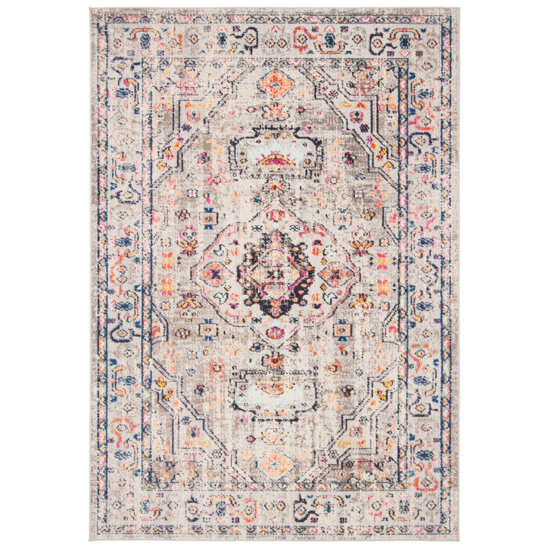 SAFAVIEH Madison Collection MAD468F Grey / Blue Rug Image 10