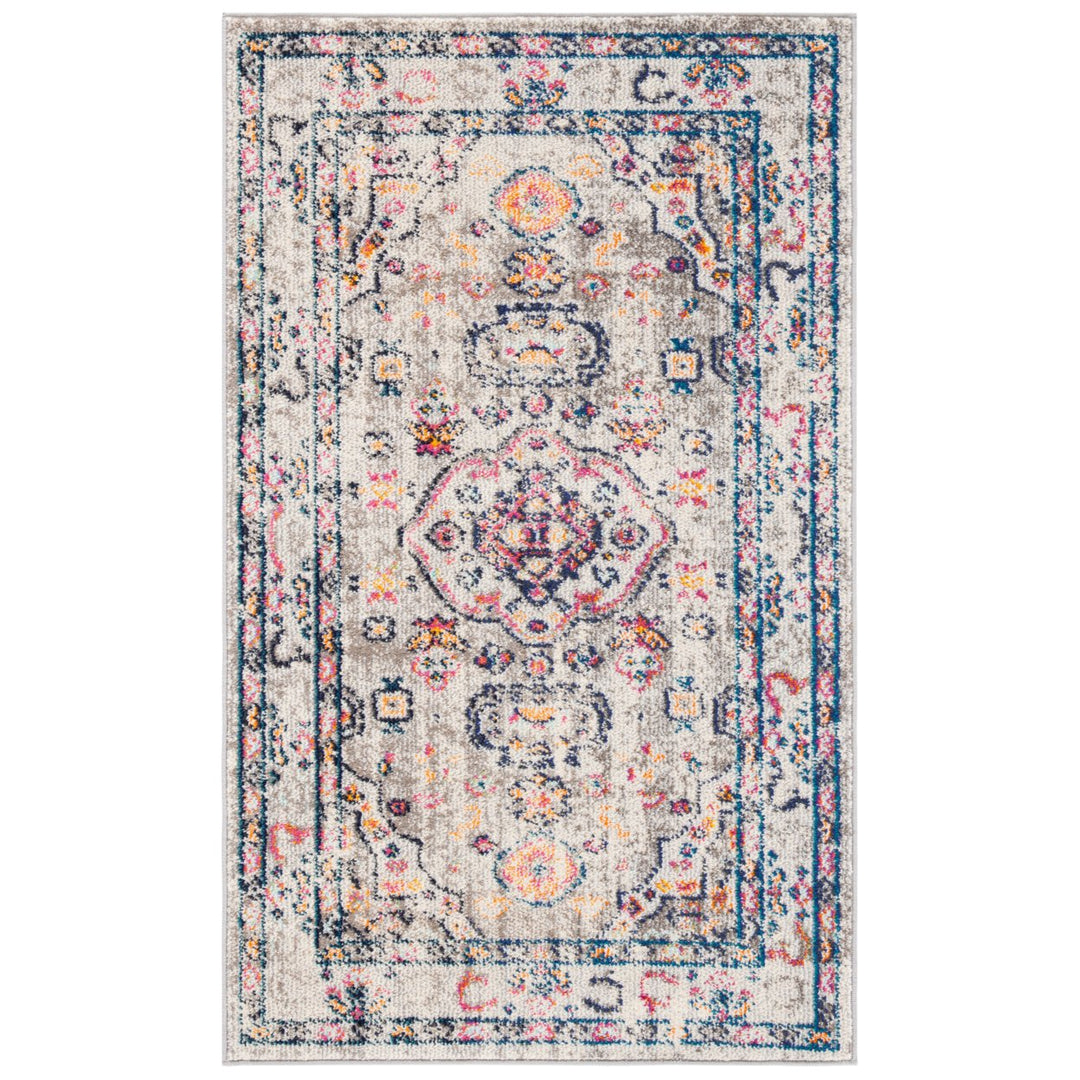 SAFAVIEH Madison Collection MAD468F Grey / Blue Rug Image 11