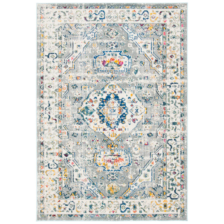 SAFAVIEH Madison Collection MAD468G Grey / Ivory Rug Image 1