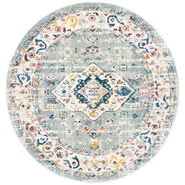 SAFAVIEH Madison Collection MAD468G Grey / Ivory Rug Image 1