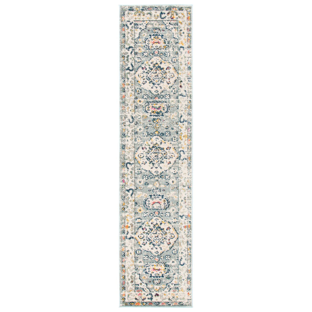 SAFAVIEH Madison Collection MAD468G Grey / Ivory Rug Image 1