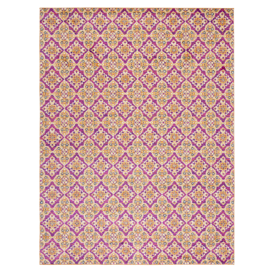 SAFAVIEH Madison Collection MAD605A Fuchsia / Gold Rug Image 1