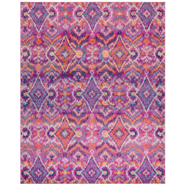 SAFAVIEH Madison Collection MAD610M Fuchsia / Multi Rug Image 5