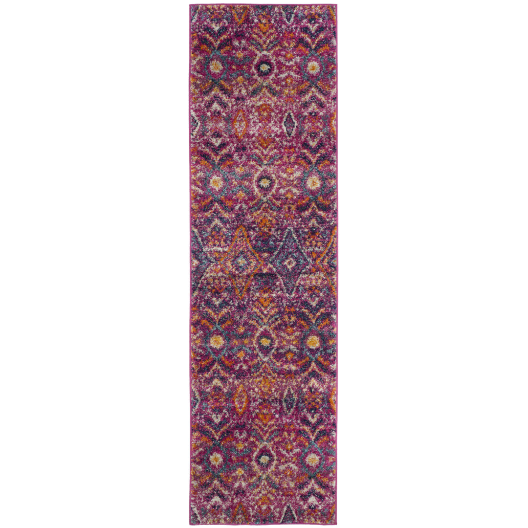 SAFAVIEH Madison Collection MAD610M Fuchsia / Multi Rug Image 2