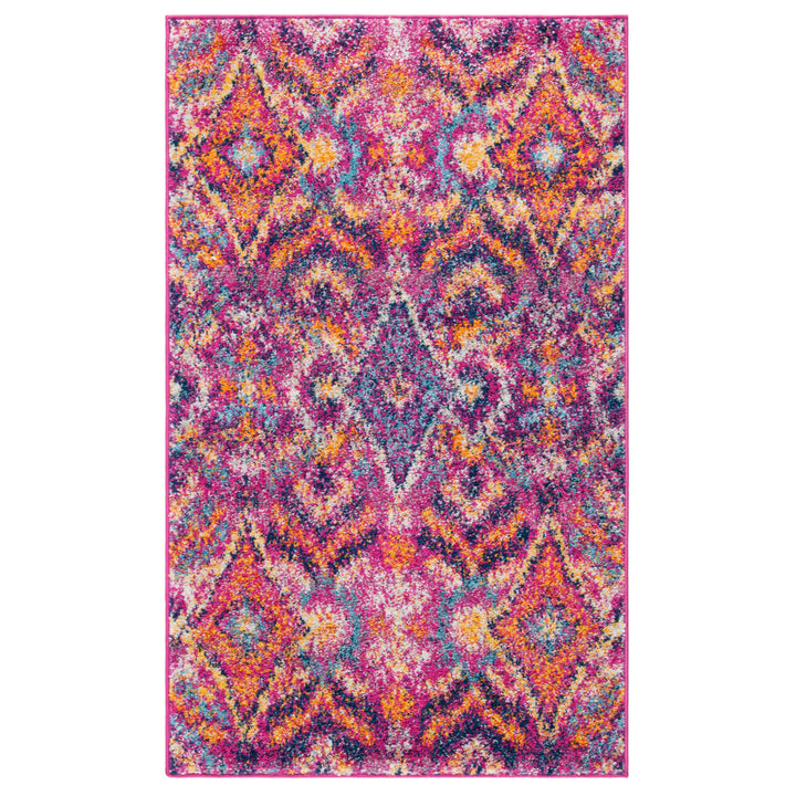 SAFAVIEH Madison Collection MAD610M Fuchsia / Multi Rug Image 3