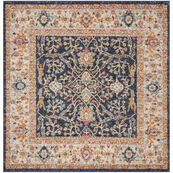 SAFAVIEH Madison Collection MAD612D Navy / Creme Rug Image 7