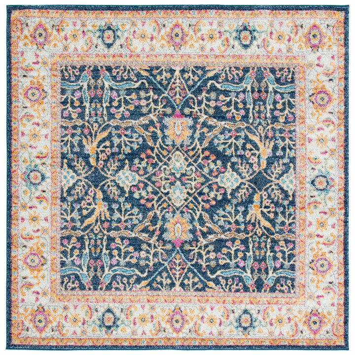 SAFAVIEH Madison Collection MAD612D Navy / Creme Rug Image 9