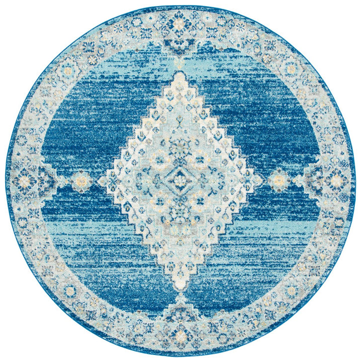 SAFAVIEH Madison Collection MAD615N Navy / Creme Rug Image 1