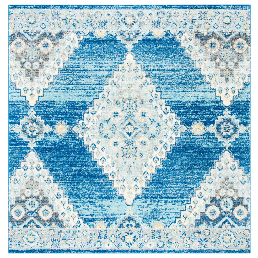 SAFAVIEH Madison Collection MAD615N Navy / Creme Rug Image 6