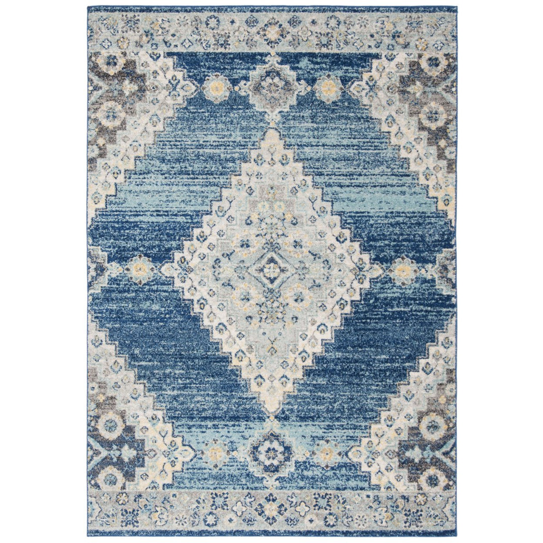 SAFAVIEH Madison Collection MAD615N Navy / Creme Rug Image 9