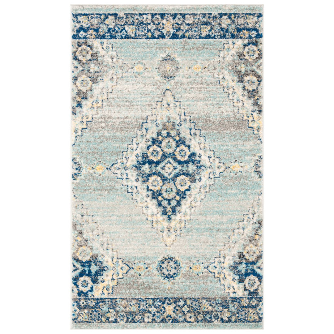 SAFAVIEH Madison Collection MAD615F Grey / Cream Rug Image 8