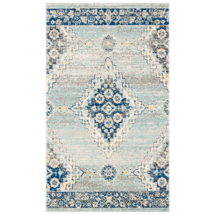 SAFAVIEH Madison Collection MAD615F Grey / Cream Rug Image 1