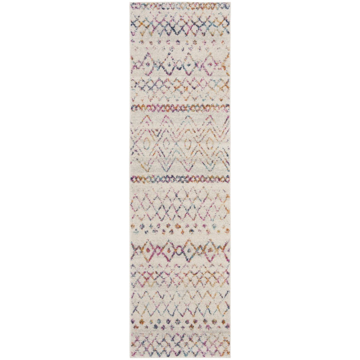 SAFAVIEH Madison Collection MAD798A Ivory / Fuchsia Rug Image 1