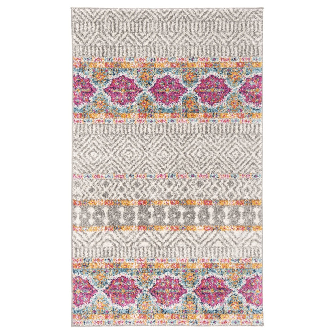 SAFAVIEH Madison Collection MAD797F Grey / Ivory Rug Image 1