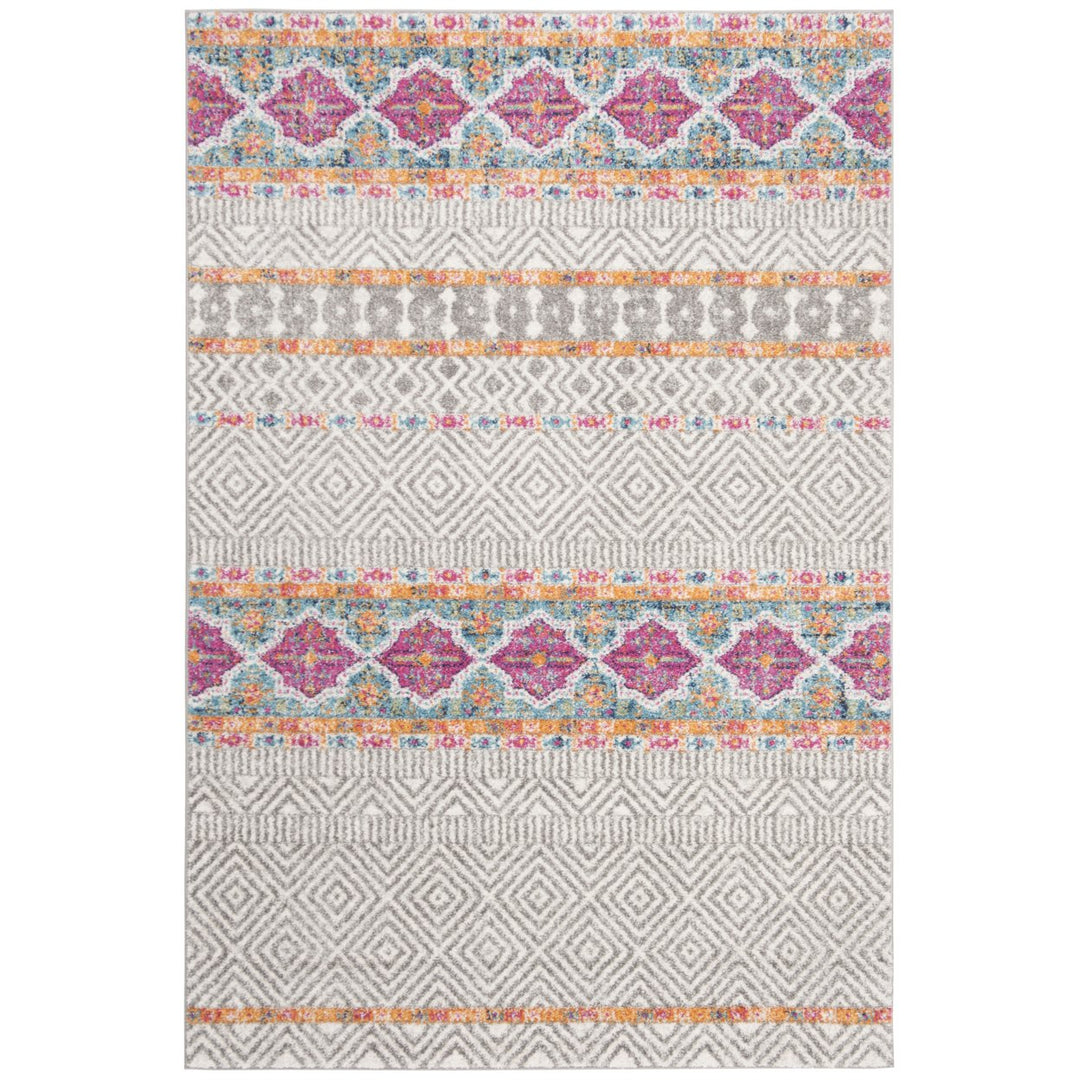 SAFAVIEH Madison Collection MAD797F Grey / Ivory Rug Image 1