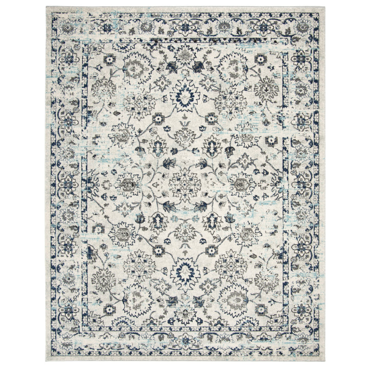 SAFAVIEH Madison Collection MAD923F Light Grey / Blue Rug Image 1