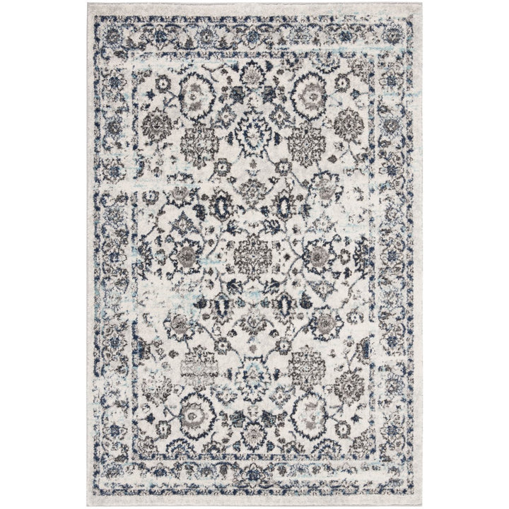 SAFAVIEH Madison Collection MAD923F Light Grey / Blue Rug Image 3