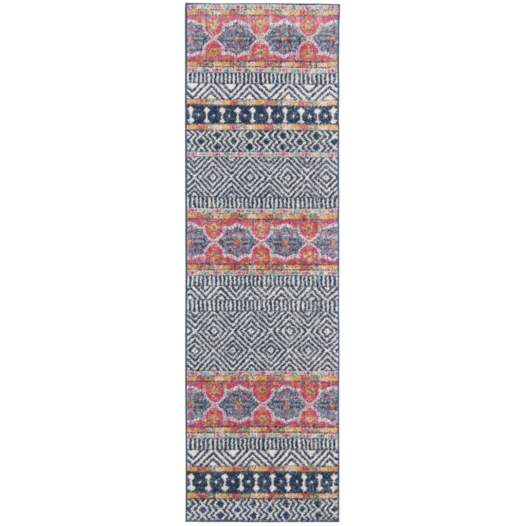 SAFAVIEH Madison Collection MAD797N Navy / Ivory Rug Image 5