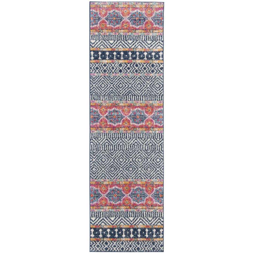 SAFAVIEH Madison Collection MAD797N Navy / Ivory Rug Image 1