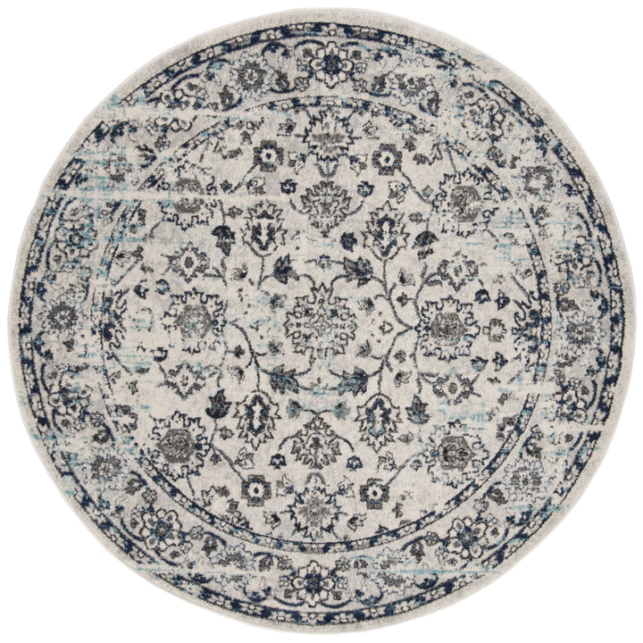 SAFAVIEH Madison Collection MAD923F Light Grey / Blue Rug Image 5