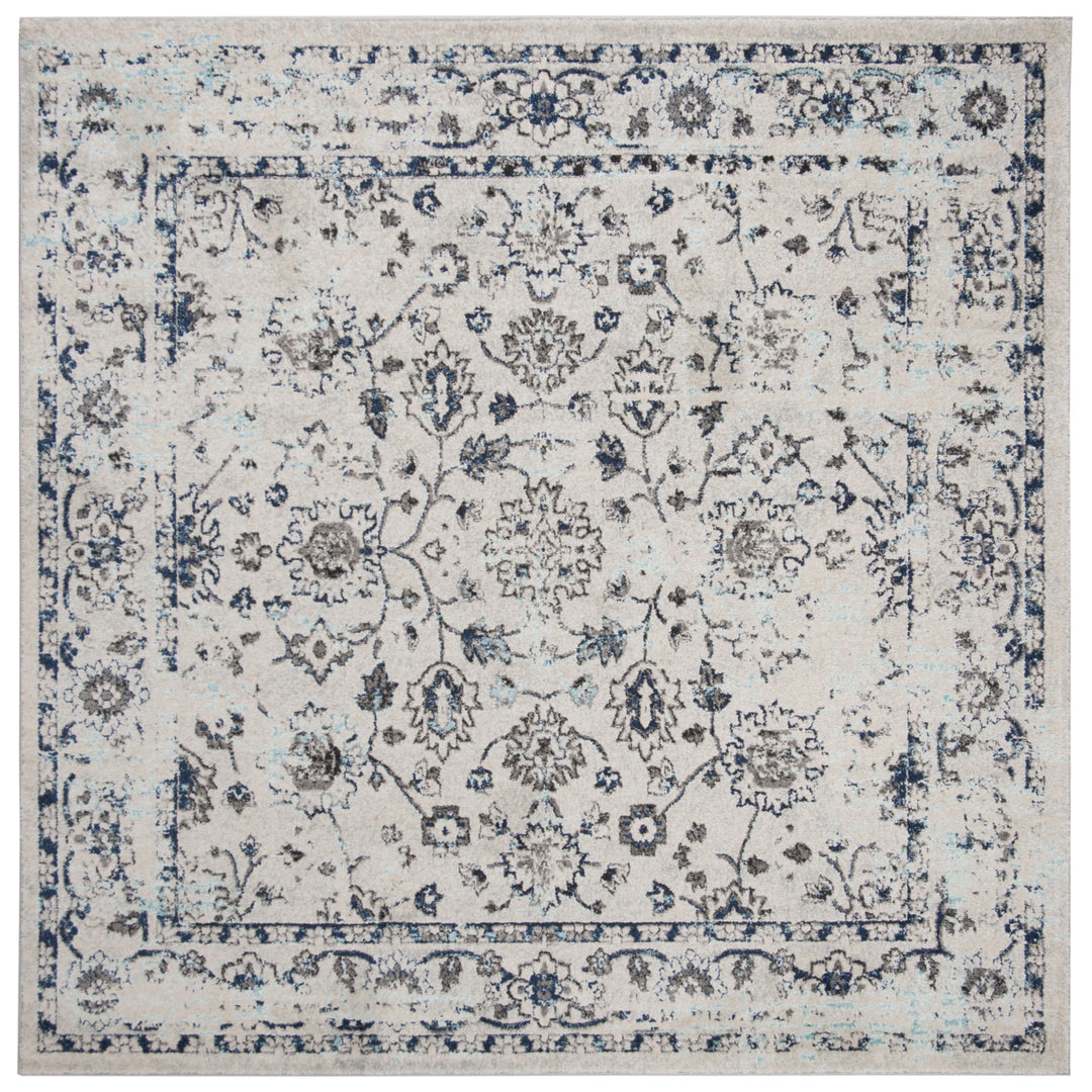 SAFAVIEH Madison Collection MAD923F Light Grey / Blue Rug Image 6