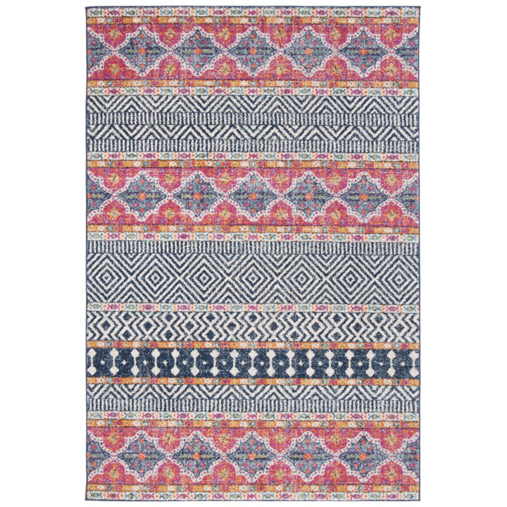 SAFAVIEH Madison Collection MAD797N Navy / Ivory Rug Image 1