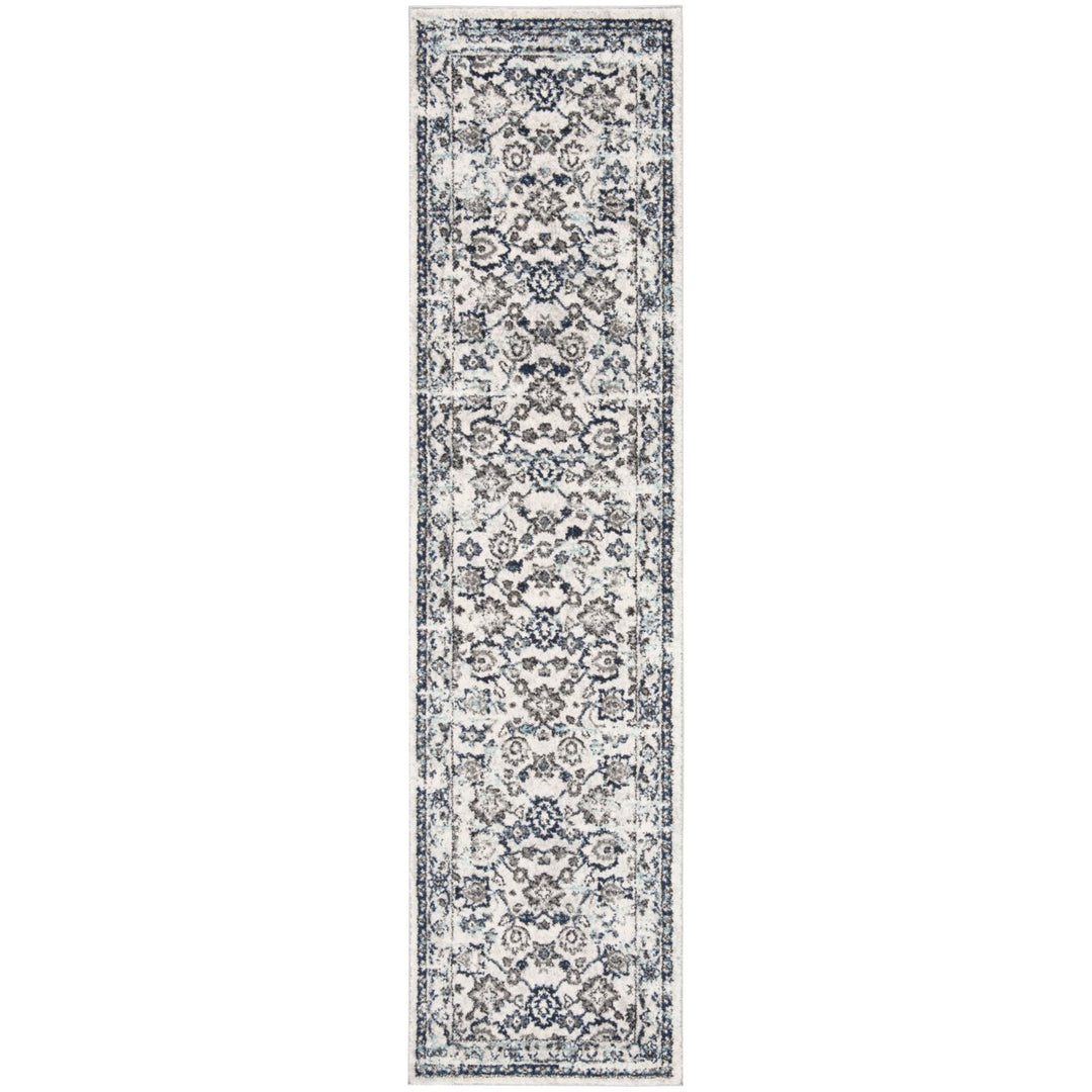 SAFAVIEH Madison Collection MAD923F Light Grey / Blue Rug Image 9