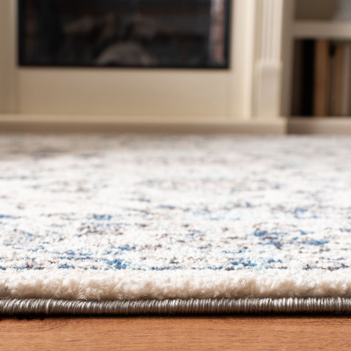 SAFAVIEH Madison Collection MAD923F Light Grey / Blue Rug Image 11