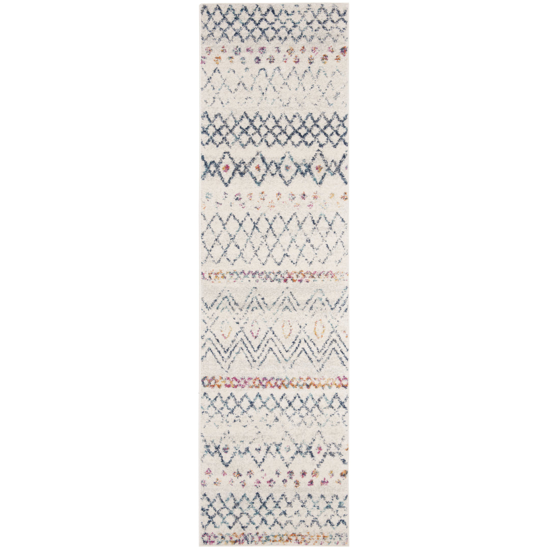 SAFAVIEH Madison Collection MAD798B Ivory / Dark Blue Rug Image 5