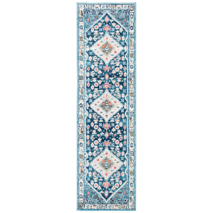 SAFAVIEH Madison Collection MAD670M Light Blue/Ivory Rug Image 5