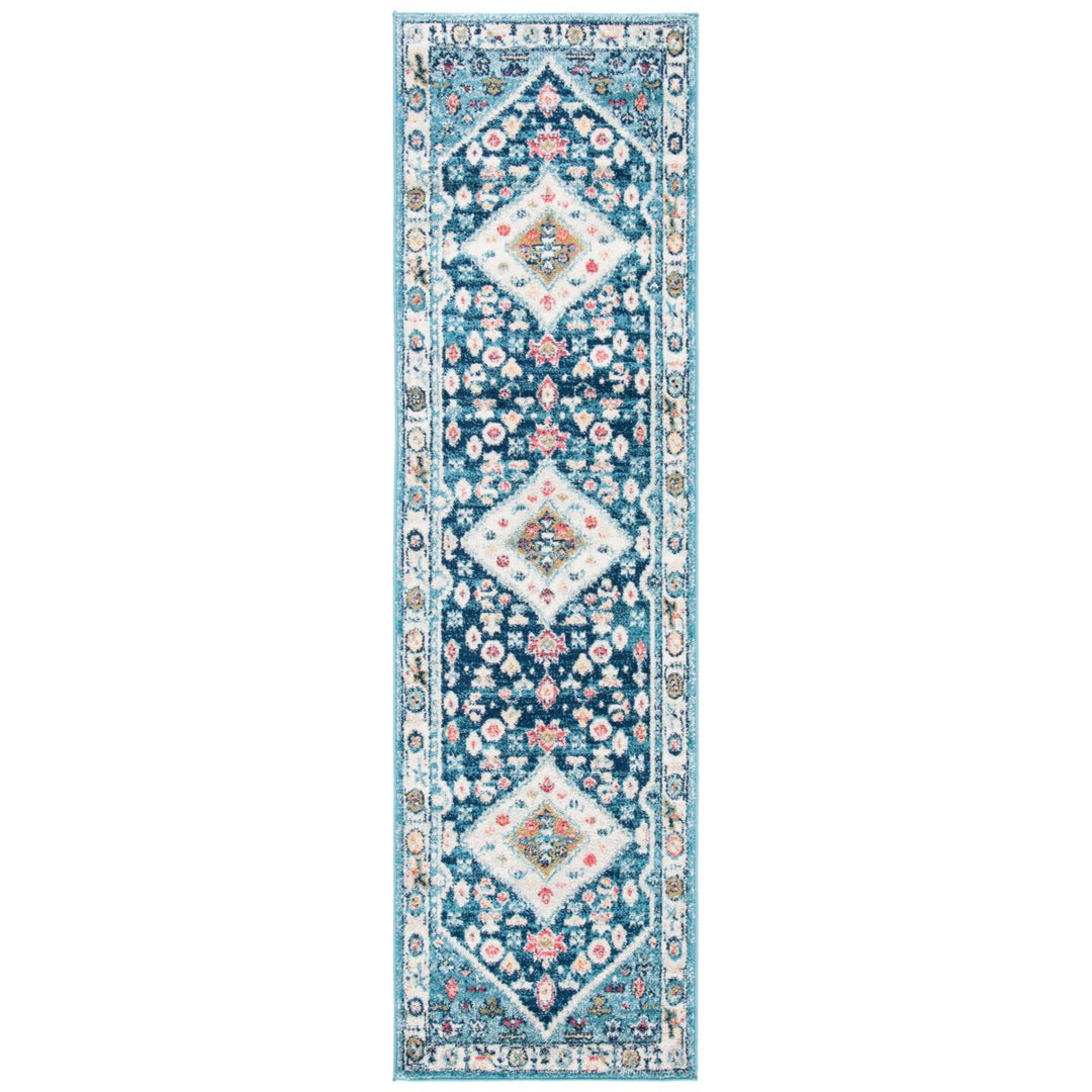 SAFAVIEH Madison Collection MAD670M Light Blue/Ivory Rug Image 1