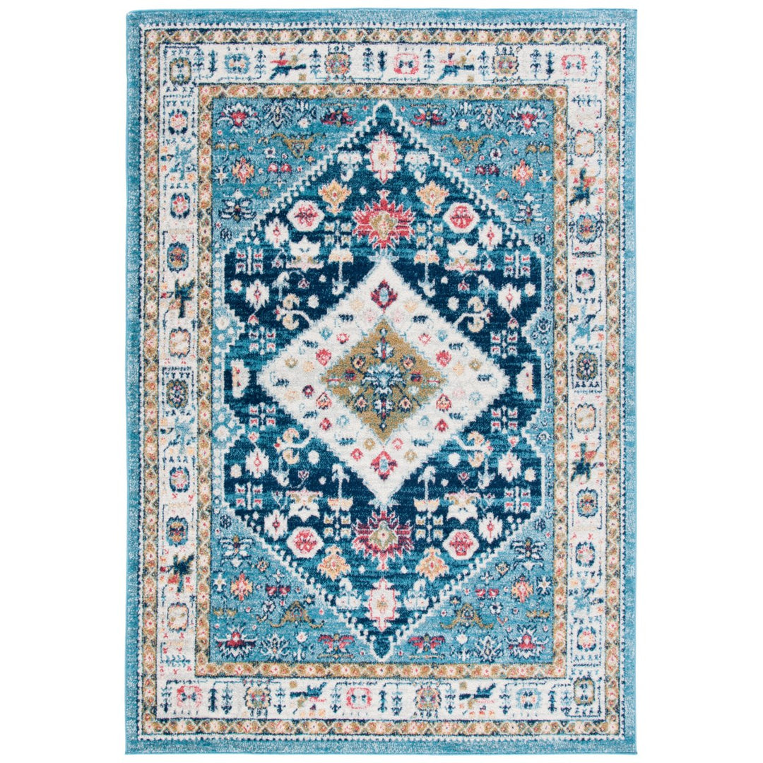 SAFAVIEH Madison Collection MAD670M Light Blue/Ivory Rug Image 10