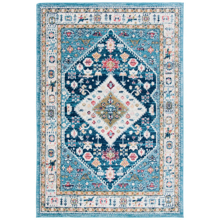 SAFAVIEH Madison Collection MAD670M Light Blue/Ivory Rug Image 10