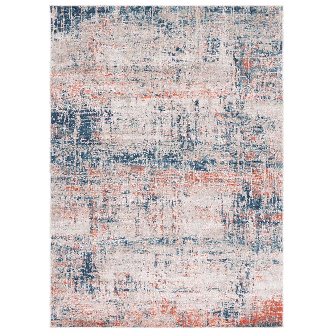 SAFAVIEH Madison Collection MAD819M Blue / Grey Rug Image 2