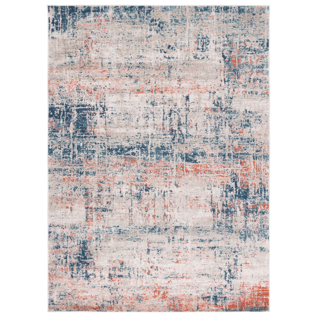 SAFAVIEH Madison Collection MAD819M Blue / Grey Rug Image 1