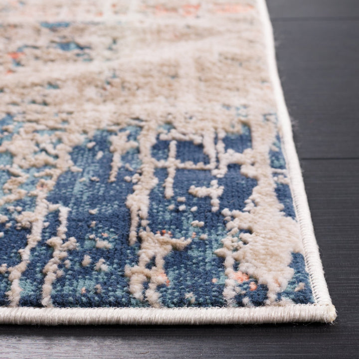 SAFAVIEH Madison Collection MAD819M Blue / Grey Rug Image 3