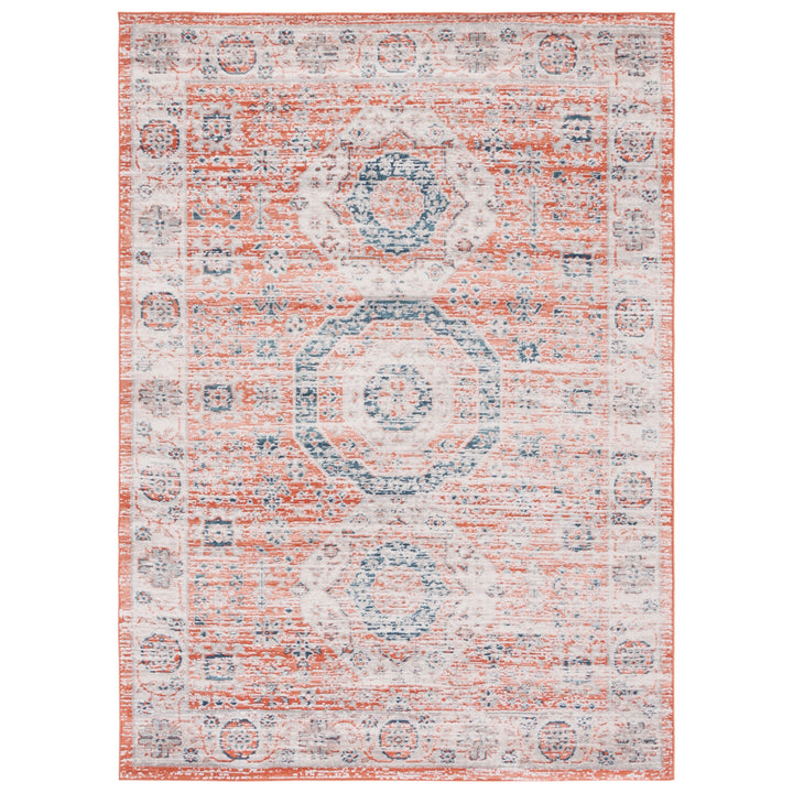 SAFAVIEH Madison Collection MAD821P Rust / Ivory Rug Image 2