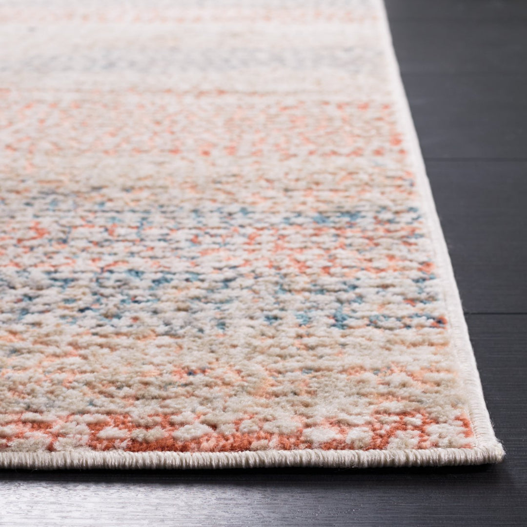 SAFAVIEH Madison Collection MAD812M Ivory / Blue Rust Rug Image 3