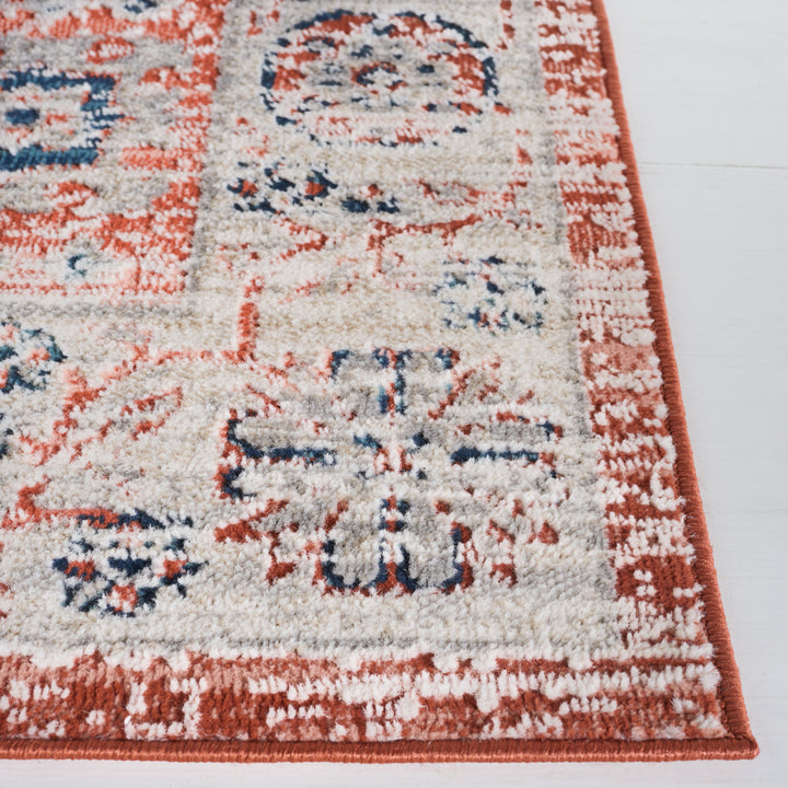 SAFAVIEH Madison Collection MAD821P Rust / Ivory Rug Image 3