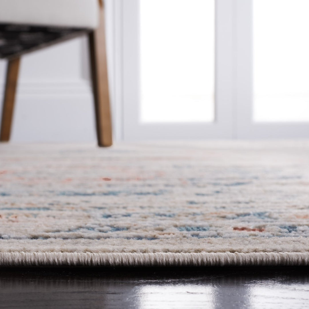 SAFAVIEH Madison Collection MAD821M Beige / Blue Rug Image 4